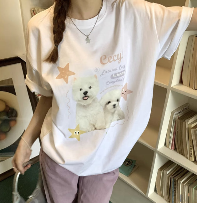 OVERSIZED DOG T - SHIRT - Aumori