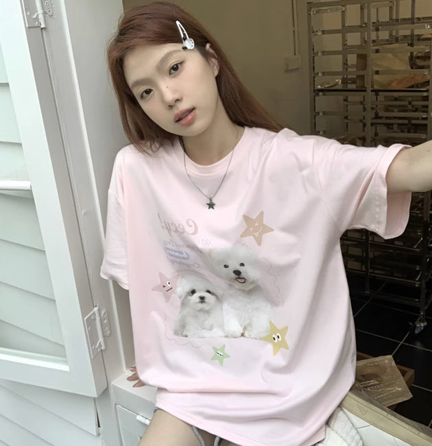 OVERSIZED DOG T - SHIRT - Aumori