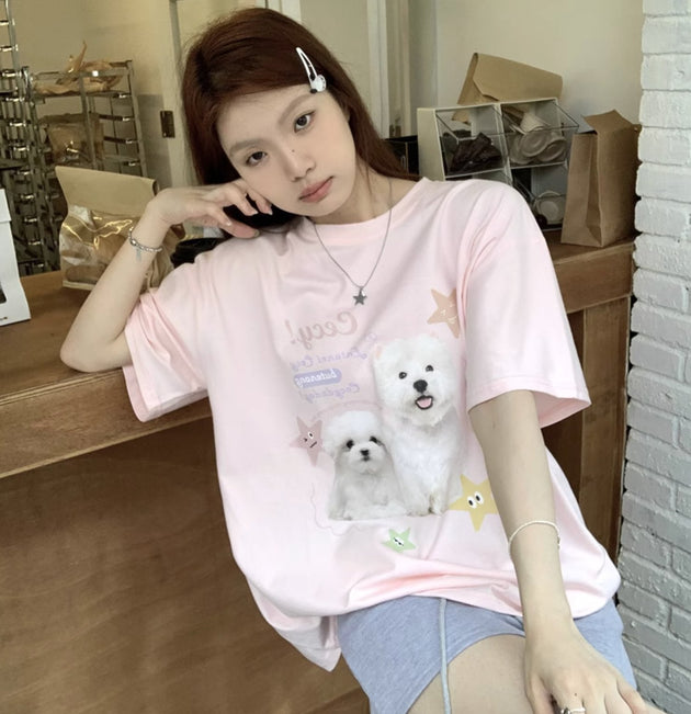 OVERSIZED DOG T - SHIRT - Aumori