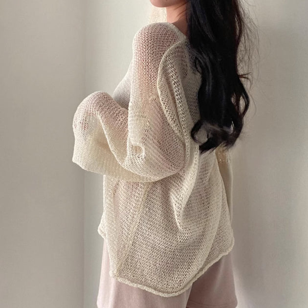 OVERSIZED KNIT TOP - Aumori
