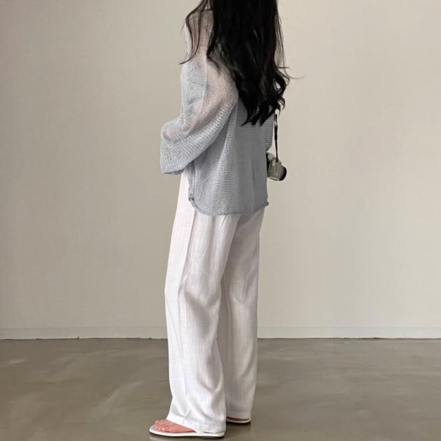 OVERSIZED KNIT TOP - Aumori