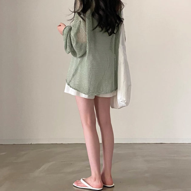 OVERSIZED KNIT TOP - Aumori