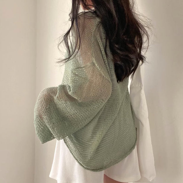 OVERSIZED KNIT TOP - Aumori