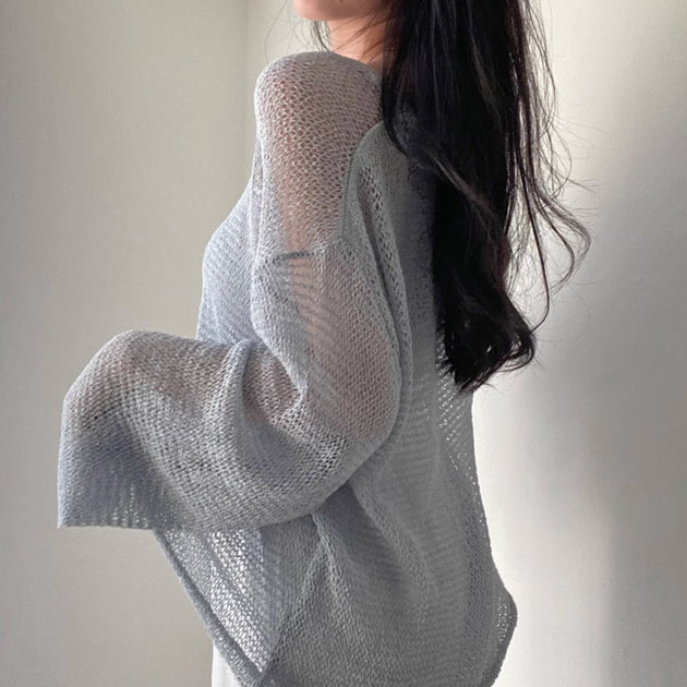 OVERSIZED KNIT TOP - Aumori