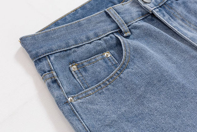 PATCHED RIPPED JEANS - Aumori