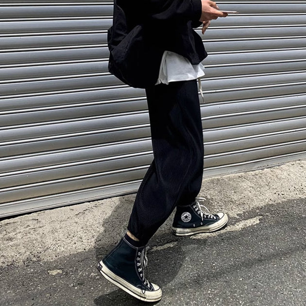 PLEATED ANKLE PANTS - Aumori