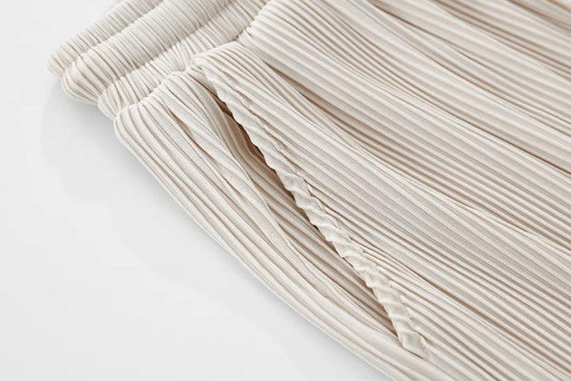 PLEATED ANKLE PANTS - Aumori
