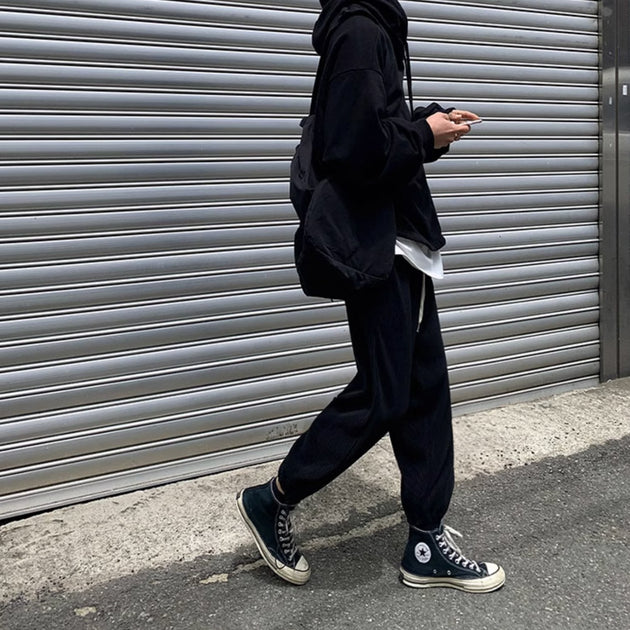 PLEATED ANKLE PANTS - Aumori