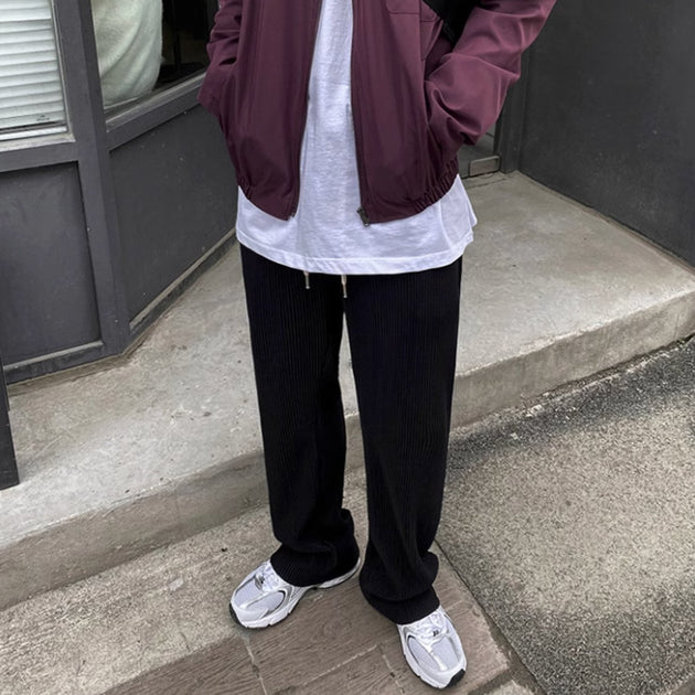 PLEATED DRAWSTRING PANTS - Aumori