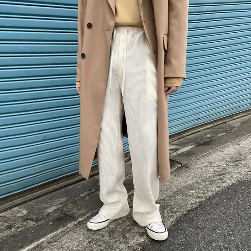 PLEATED DRAWSTRING PANTS - Aumori