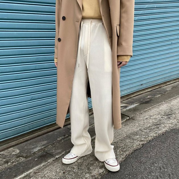 PLEATED DRAWSTRING PANTS - Aumori