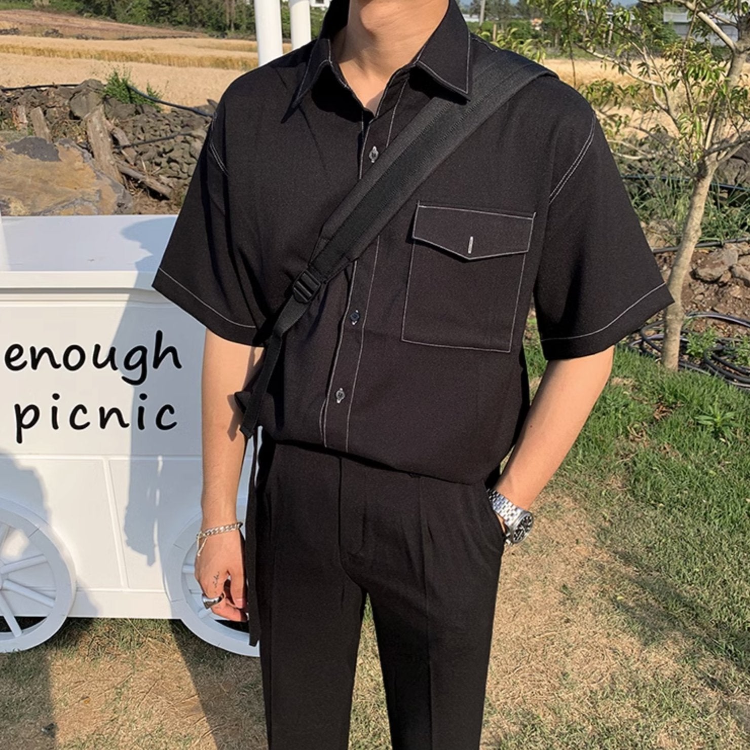 RETRO SHORT SLEEVE SHIRT - Aumori