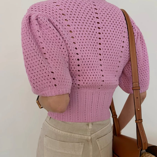 RIBBED PATTERN TOP - Aumori