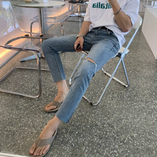 RIPPED SKINNY JEANS - Aumori