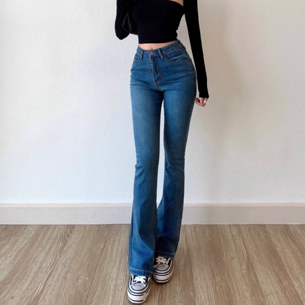 SEMI FLARE JEANS - Aumori