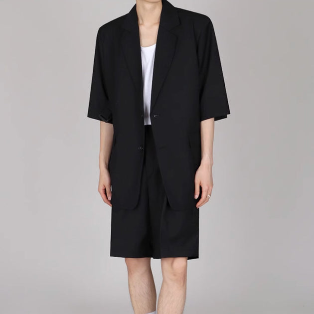 SHORT SLEEVE BLAZER - Aumori