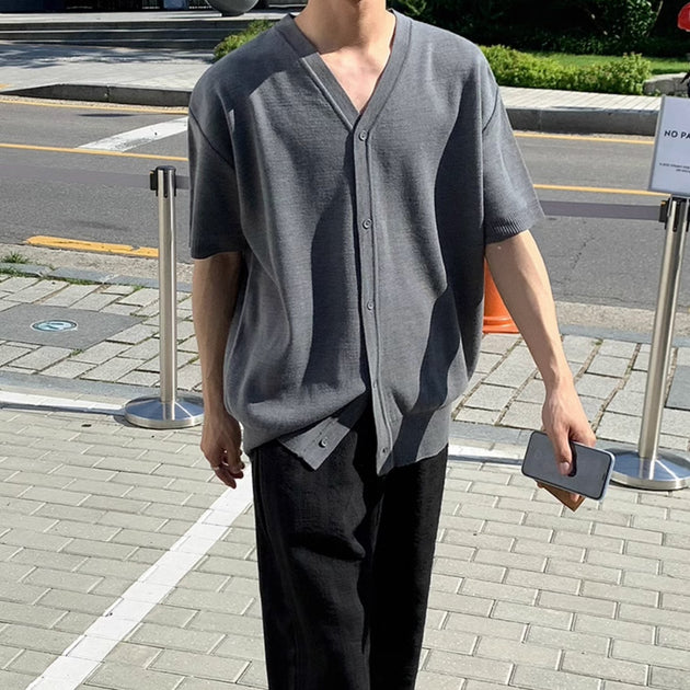 SHORT SLEEVE CARDIGAN - Aumori