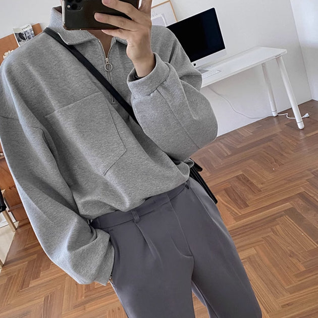 SIDE POCKET PULLOVER - Aumori