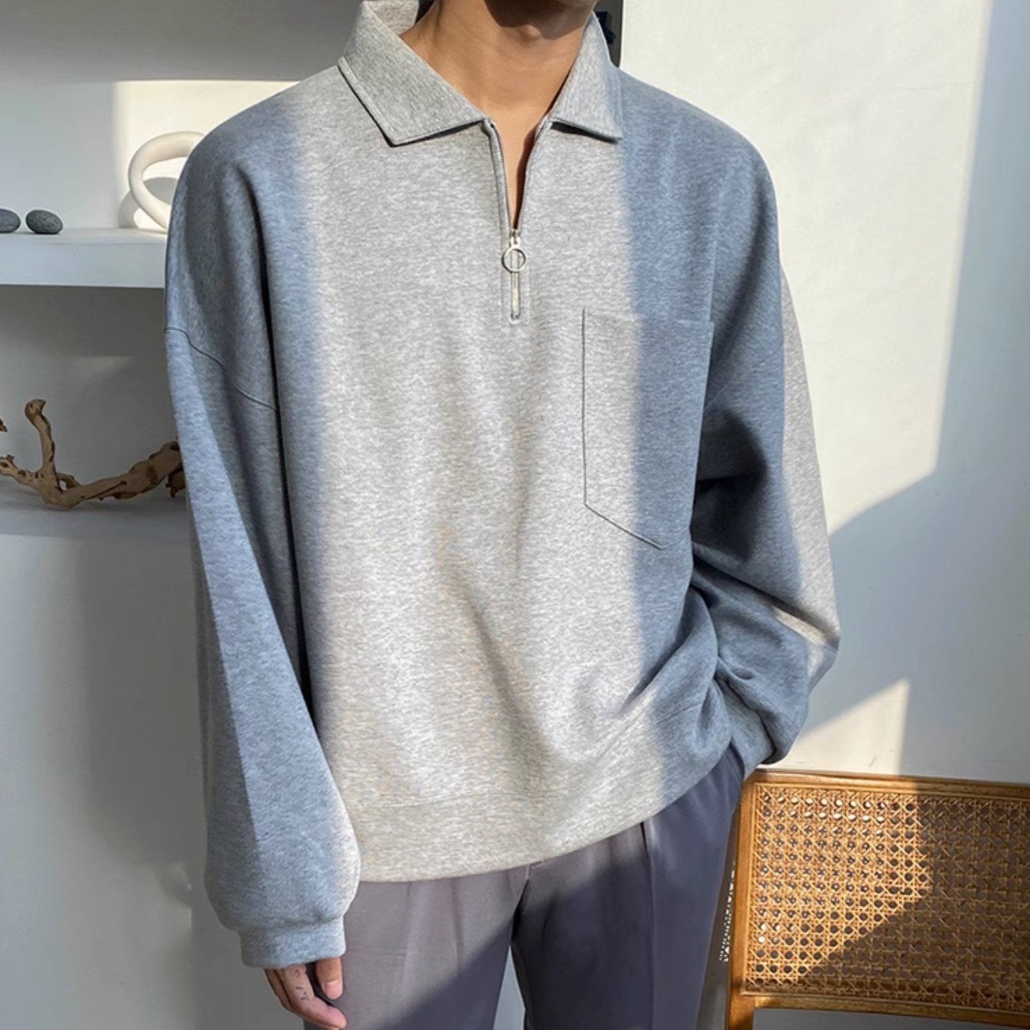 SIDE POCKET PULLOVER - Aumori