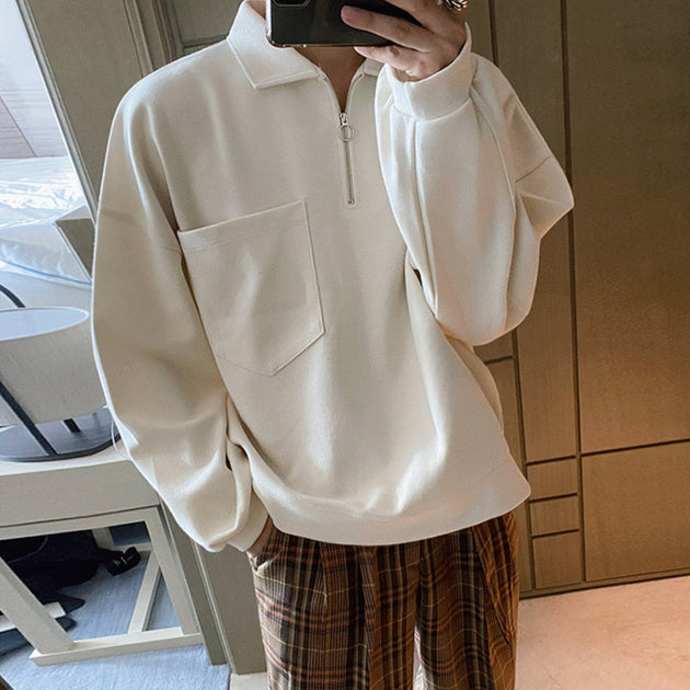 SIDE POCKET PULLOVER - Aumori