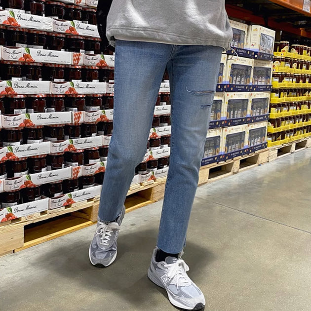 SIDE RIP JEANS - Aumori