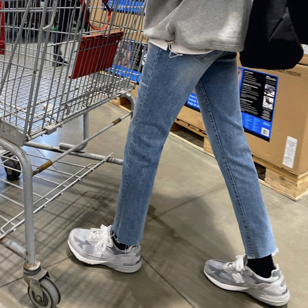 SIDE RIP JEANS - Aumori