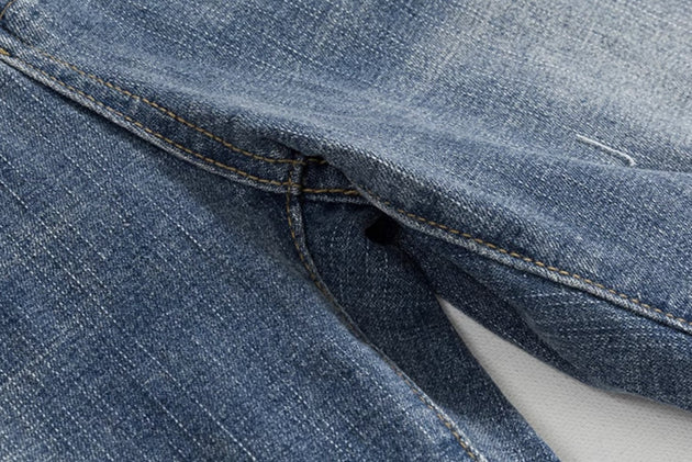 SIDE RIP JEANS - Aumori