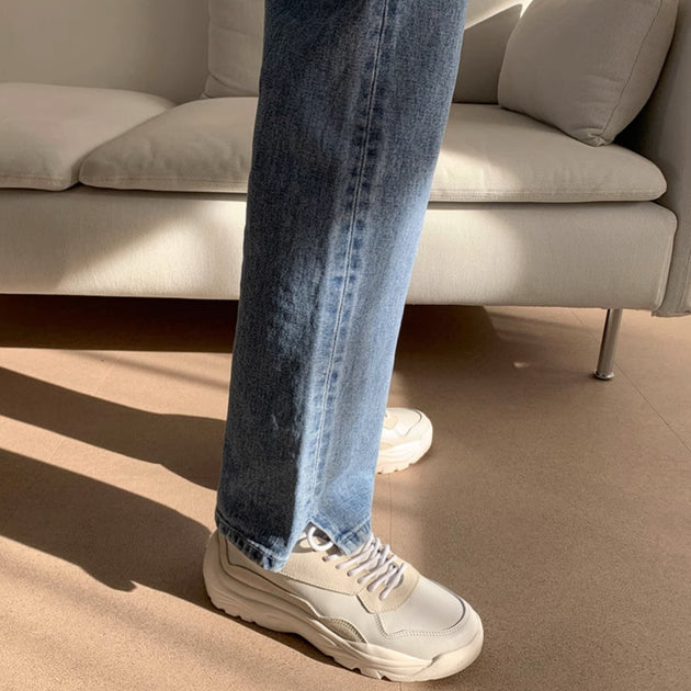 SIDE SPLIT JEANS - Aumori