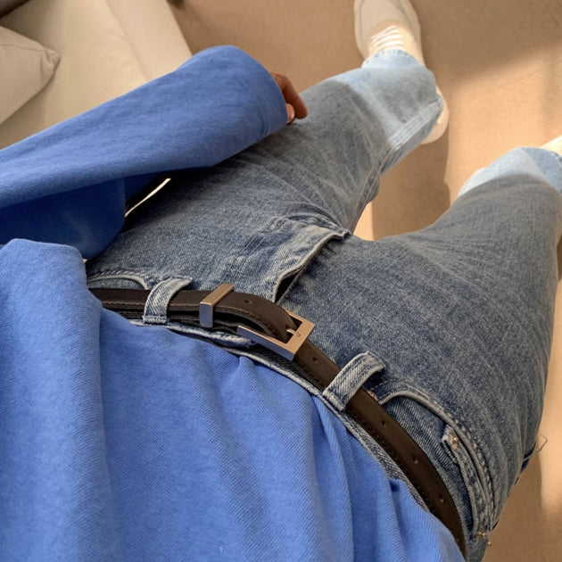 SIDE SPLIT JEANS - Aumori