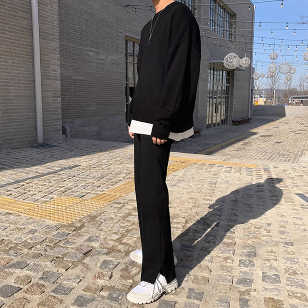 SIDE SPLIT PANTS - Aumori