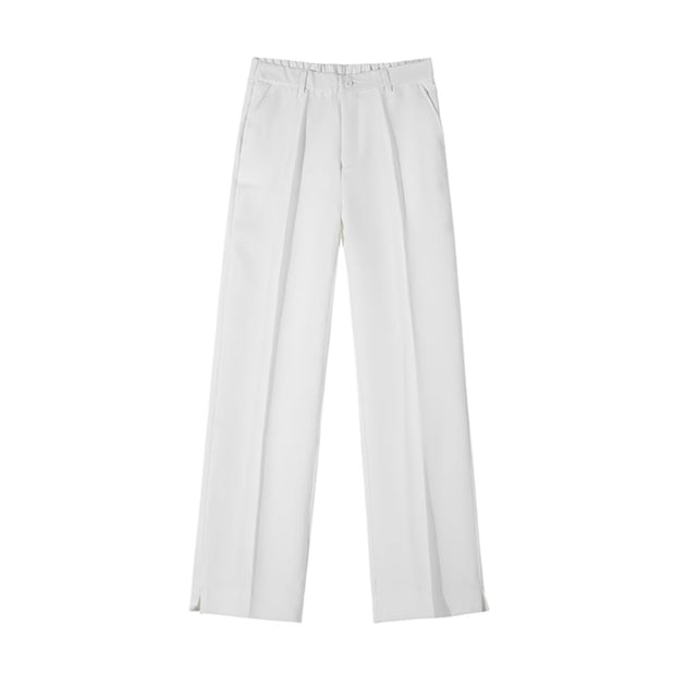 SIDE SPLIT STRAIGHT PANTS - Aumori