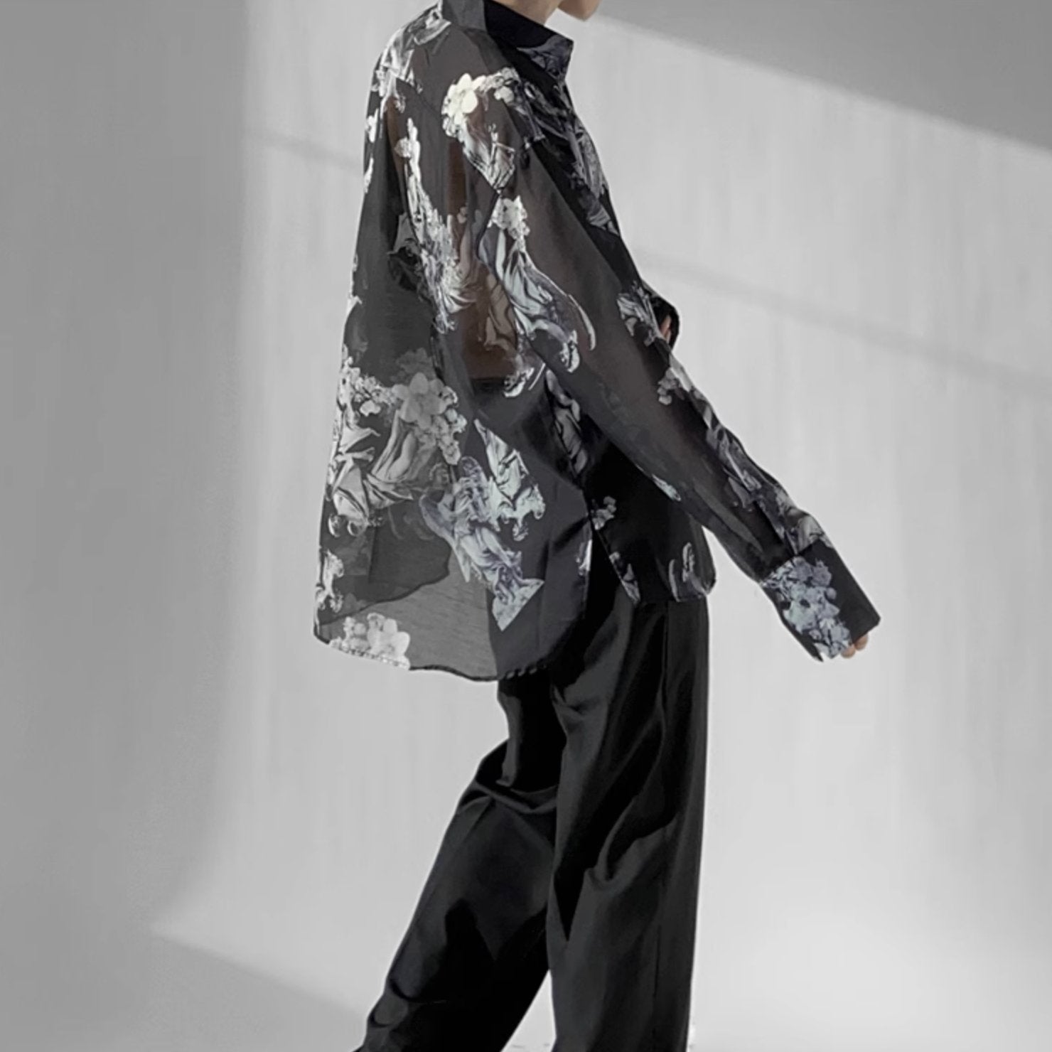 SILK PATTERN SHIRT - Aumori