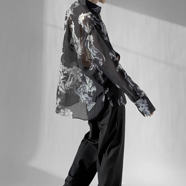 SILK PATTERN SHIRT - Aumori