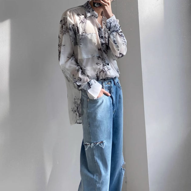 SILK PATTERN SHIRT - Aumori