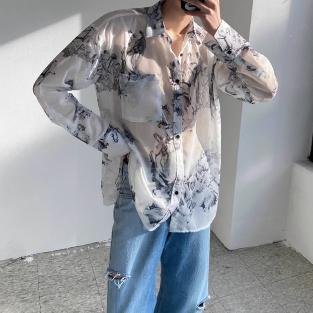 SILK PATTERN SHIRT - Aumori