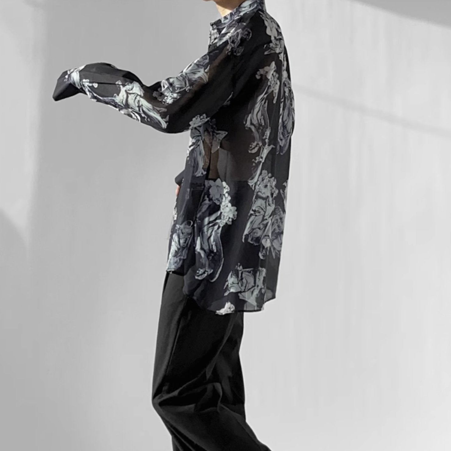 SILK PATTERN SHIRT - Aumori