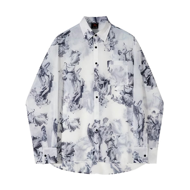 SILK PATTERN SHIRT - Aumori
