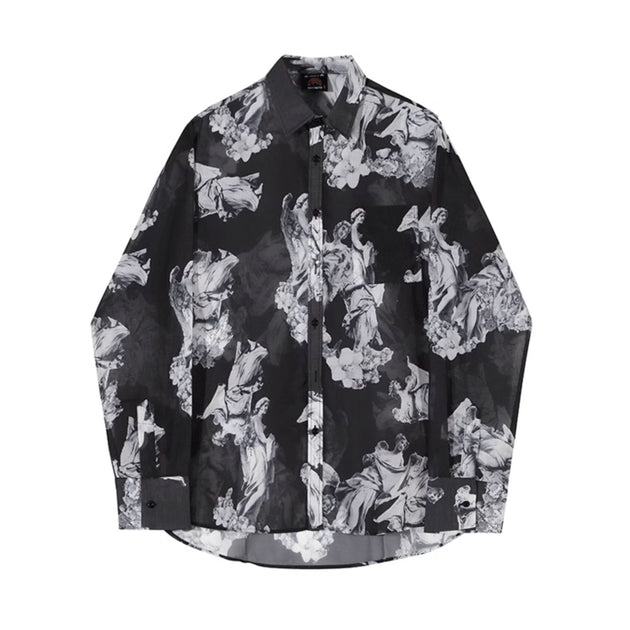 SILK PATTERN SHIRT - Aumori