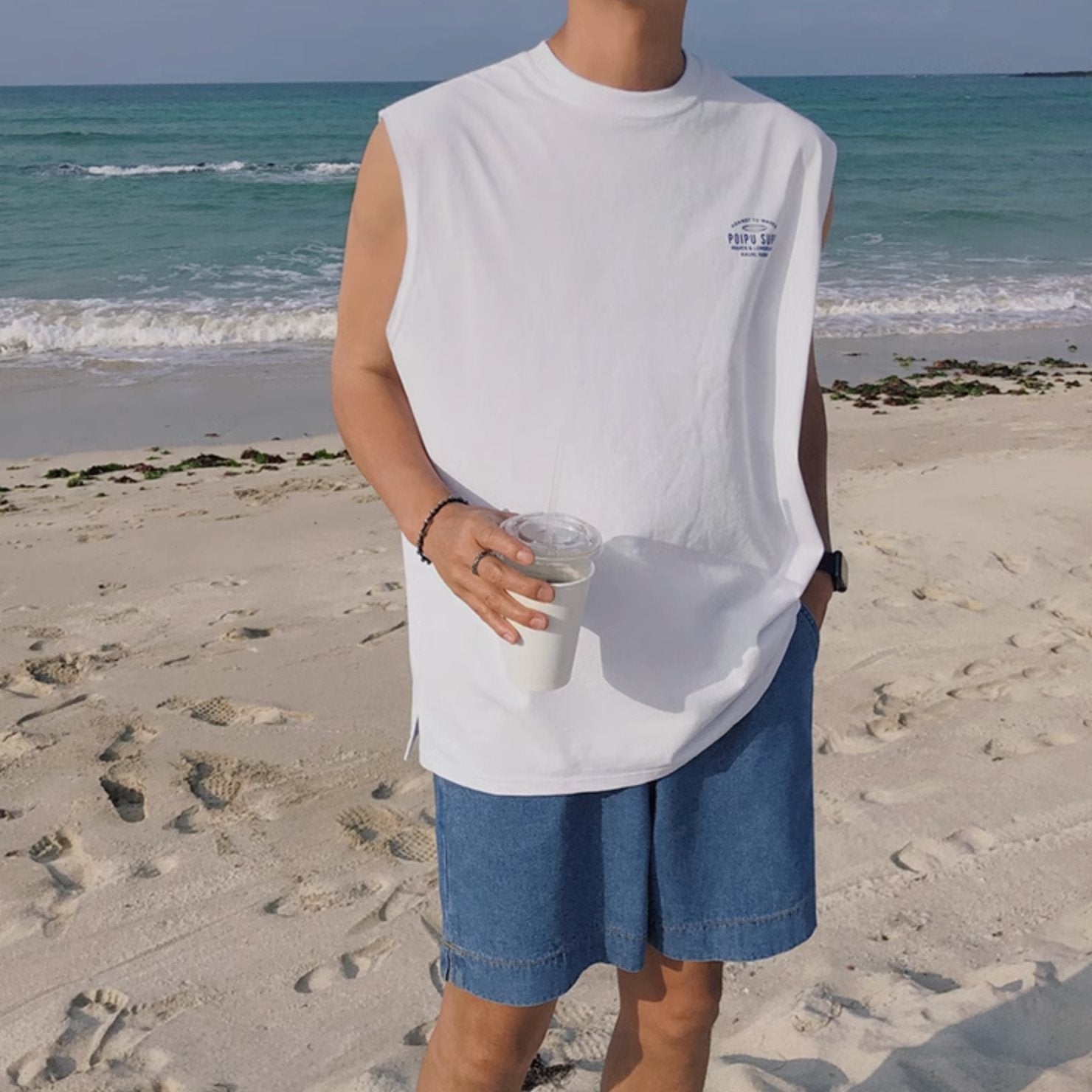 SLEEVELESS SURF T - SHIRT - Aumori