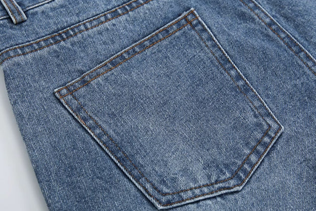 SOFT STRAIGHT JEANS - Aumori