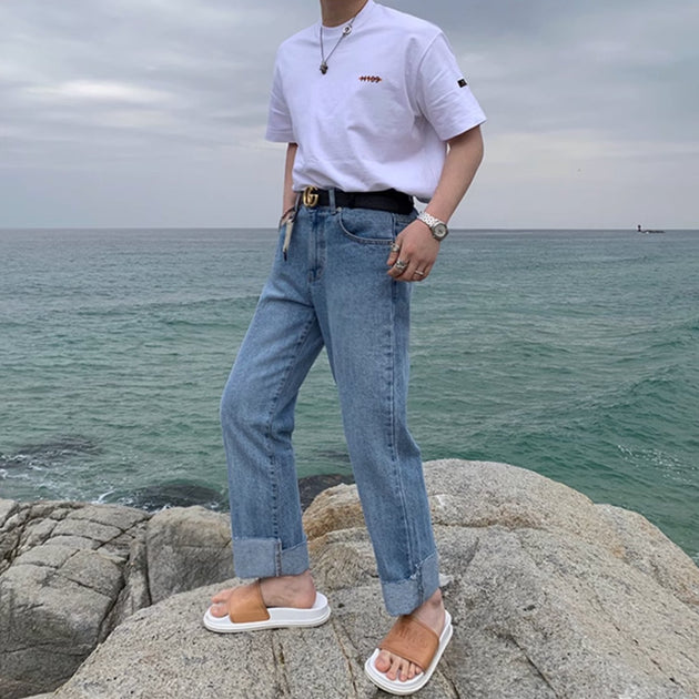 SOFT STRAIGHT JEANS - Aumori