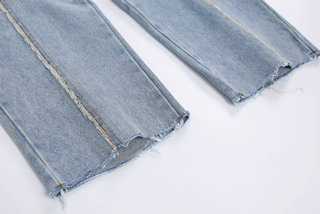 SPLIT CUFF JEANS - Aumori