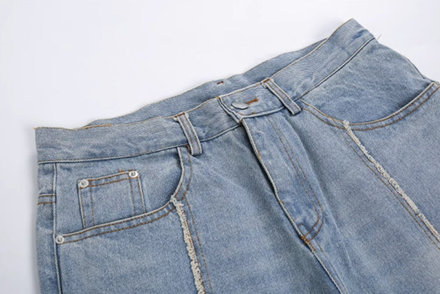 SPLIT CUFF JEANS - Aumori