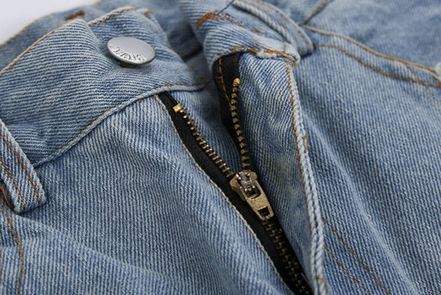 SPLIT CUFF JEANS - Aumori