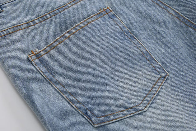SPLIT CUFF JEANS - Aumori