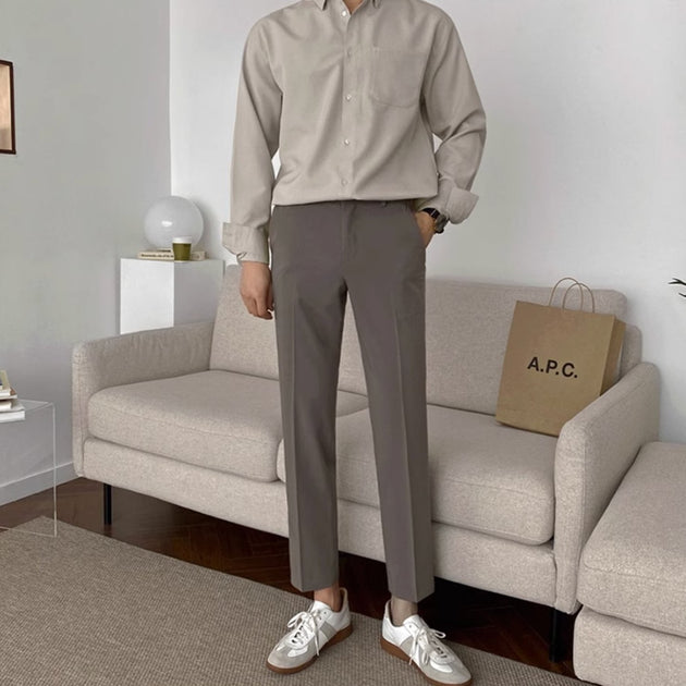 STRAIGHT ANKLE PANTS - Aumori
