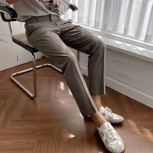 STRAIGHT ANKLE PANTS - Aumori