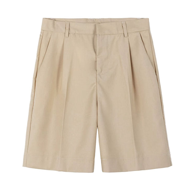 STRAIGHT COTTON SHORTS - Aumori