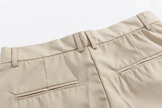 STRAIGHT COTTON SHORTS - Aumori