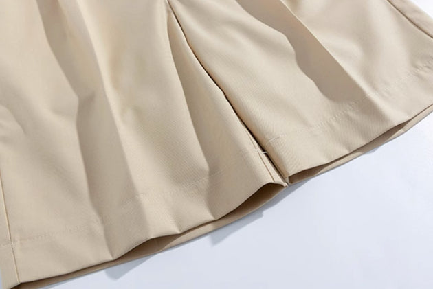 STRAIGHT COTTON SHORTS - Aumori